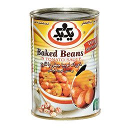 کنسرو خوراک لوبیا چیتی با قارچ 380 گرمی یک و یک