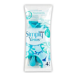 خودتراش ژیلت مدل Simply بسته 4 عددی ونوس