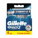 تیغ یدک مدل مچ تری توربو MACH 3 TURBO بسته 4 عددی ژیلت