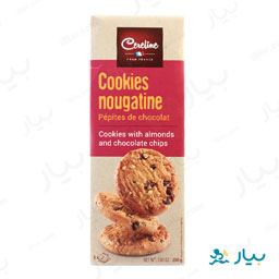 کوکی بادام و شکلات 200 گرمی کرلاین