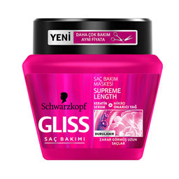 ماسک احیا کننده مو مدل SUPREME LENGTH حجم 300 میلی لیتری گلیس
