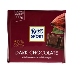 شکلات تلخ 50 درصد 100 گرمی ریتر اسپرت