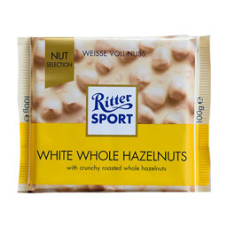 شکلات سفید با مغز فندق 100 گرمی ریتر اسپرت