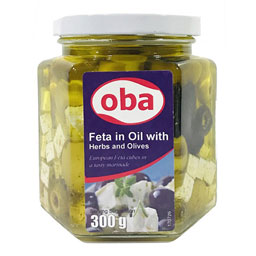 کنسرو پنیر با زیتون 300 گرمی اوبا