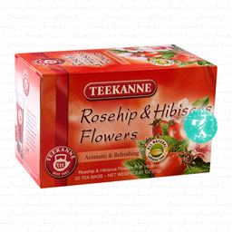 دمنوش کیسه ای گیاهی چای ترش و گل سرخ 20 عددی تی کانه