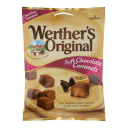 تافی با مغز کارامل شکلاتی 100 گرمی وردرز