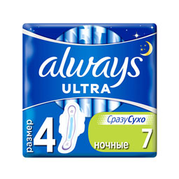 نوار بهداشتی Ultra Night تعداد 7 عددی آلویز