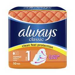 نوار بهداشتی کلاسیک نرمال 10 عددی آلویز