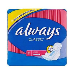 نوار بهداشتی مکسی کلاسیک 9 عددی آلویز