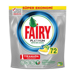 قرص ماشین ظرفشویی مدل PLATINUM بسته 72 عددی فیری