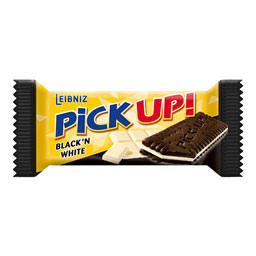 شکلات سفید و سیاه Pick Up مقدار 28 گرمی لایبنیز