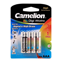 باتری نیم قلمی Digi Alkaline چهار عددی کملیون