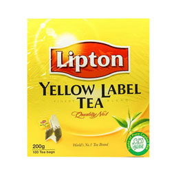 چای کیسه ای با طعم ساده 100 عددی لیپتون