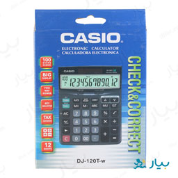 ماشین حساب مدل DJ-120T-W کاسیو
