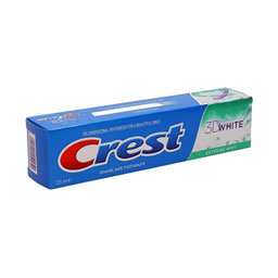 خمیر دندان سری 3D WHITE مدل Exterme Mint حجم 100 میلی لیتری کرست