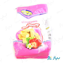 بیسکویت ویفر لقمه ای با طعم توت فرنگی 100 گرمی گرجی