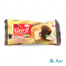 کیک دوقلو با مغزی کرم کاکائو فندقی 50 گرمی گرجی
