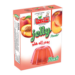 پودر ژله هلو جعبه 100 گرمی گلها