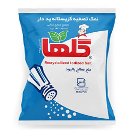 نمک تصفیه کیسه ای کریستاله 700 گرمی گلها