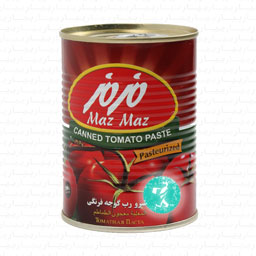 کنسرو رب گوجه فرنگی 400 گرمی مزمز