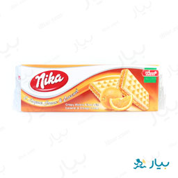 ویفر ترد پر شده با کرم پرتقالی و کارامل 200 گرمی نیکا