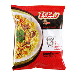 نودل باطعم گوشت 77 گرمی ریوا
