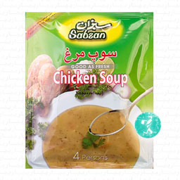 سوپ مرغ ( نیمه آماده خشک) 70 گرمی سبزان