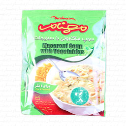سوپ ماکارونی با سبزیجات مهنام