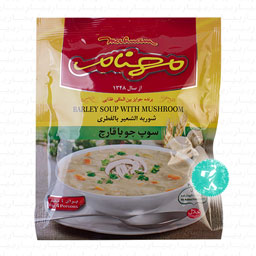 سوپ جو با قارچ 70 گرمی مهنام