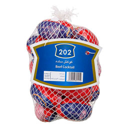 سوسیس کوکتل ساده 55 درصد گوشت یک کیلوگرمی 202