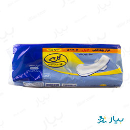 نوار بهداشتی اندازه بزرگ 4 بال 120 گرمی گل پر