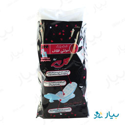 نوار بهداشتی مولتی فلاف سایز بزرگ 10 عددی گل پر