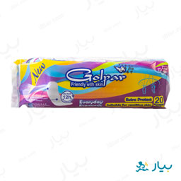 نوار بهداشتی روزانه نرمال 20 عددی گل پر