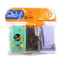 دستمال جیبی 6 عددی سه لایه (باکاغذخارجی) گل پر