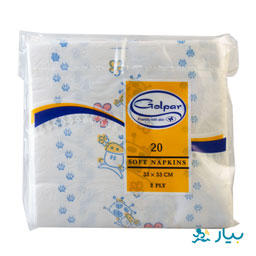 دستمال سفره چاپدار 75گرمی گل پر