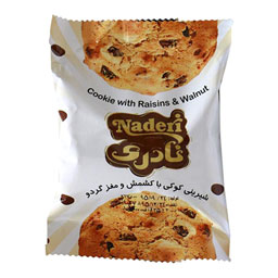 کلوچه معمولی کوکی گردووگشمشی 40 گرمی درنا