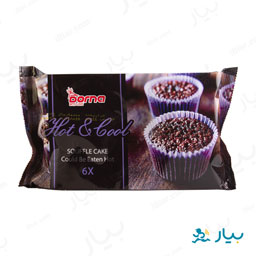 کیک برانی با مغزی کرم کاکائو هات کول کیک 6 عددی درنا