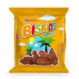 بیسکویت کاکائو با طعم پرتقال باغ وحش 50 گرمی درنا