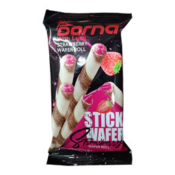 استیک ویفر رول توت فرنگی درنا