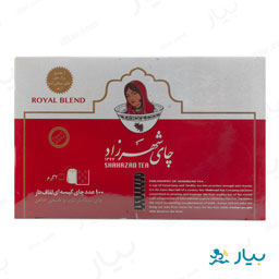 چای کیسه ای لفاف دار 100 عددی شهرزاد