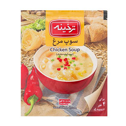 سوپ آماده مرغ ممتاز 70 گرمی ترخینه
