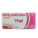 دستکش یکبار مصرف چند منظوره سایز بزرگ 100عددی رز مریم