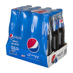 نوشابه شیشه ای 12 عددی 250 میلی لیتری پپسی