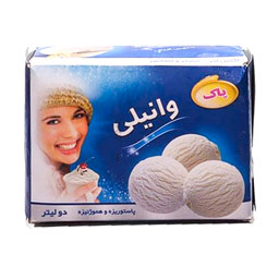 بستنی وانیلی 2 لیتری پاک