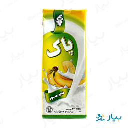 شیر موز استریل 200 میلی لیتری پاک
