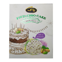 بستنی وانیلی کیک پسته پاک