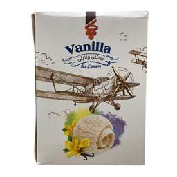 بستنی وانیلی مخلوط با چربی نباتی 1 کیلوگرمی پاک