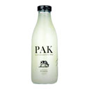 شیر شیشه کم چرب 1 لیتری پاک