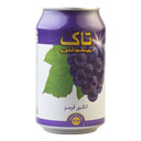 نوشیدنی گازدار انگور قرمز قوطی 330 میلی لیتری تاک