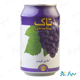 نوشیدنی گازدار انگور قرمز قوطی 330 میلی لیتری تاک